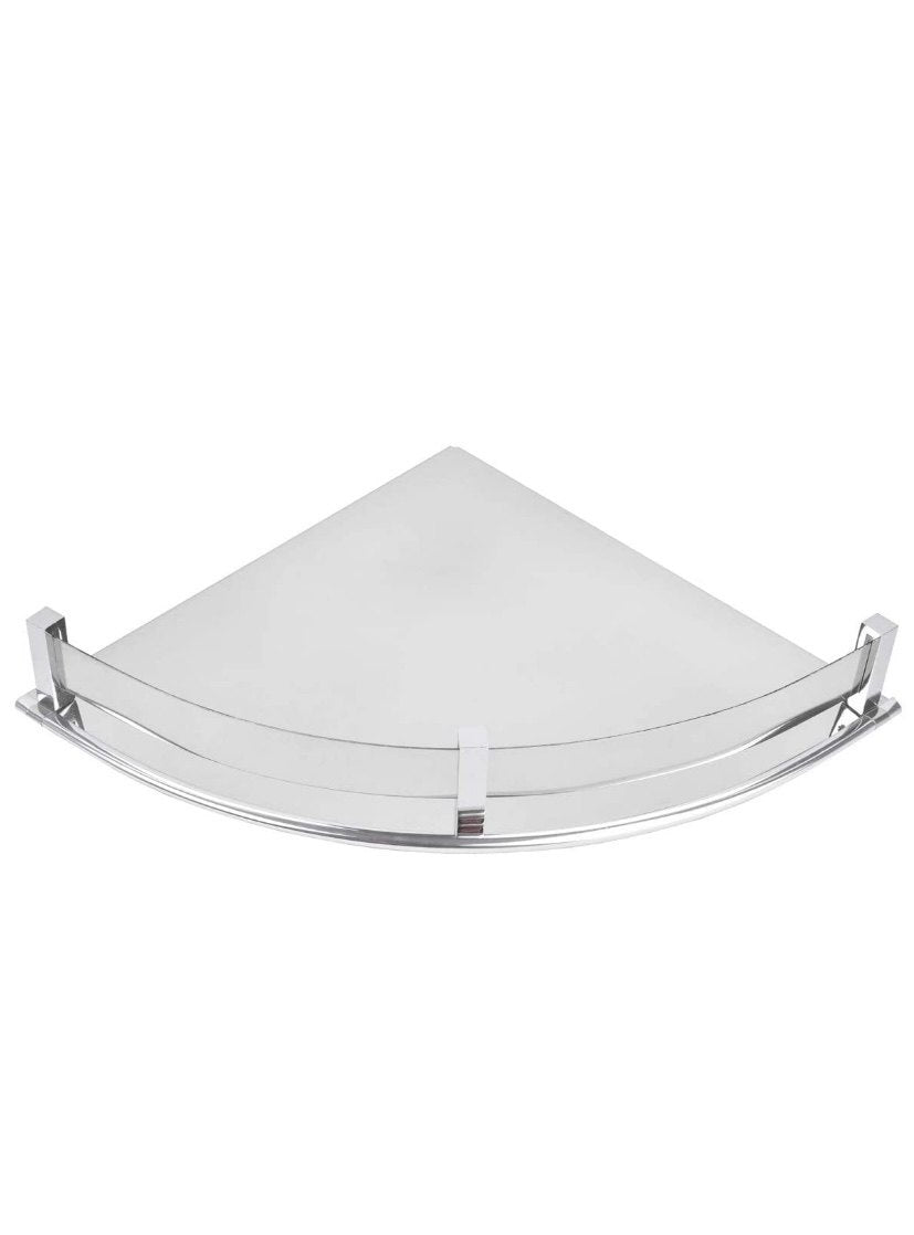 Curve Stainless Steel Corner Shelf Tray (9 nches)