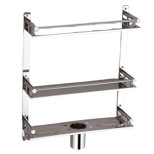 Six In One Stainless Steel Tripple Layer Shelf
